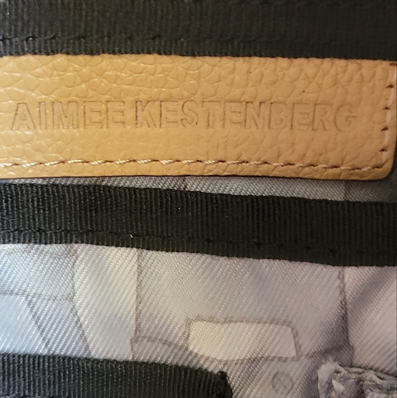 Aimee Kestenberg EUC women's stylish yellow bold zipfront backpack - Picture 8 of 14